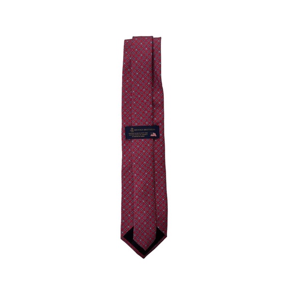 BROOKS BROTHER Silk Solid is burgundy Tie BRAND NEW - Picture 7 of 7